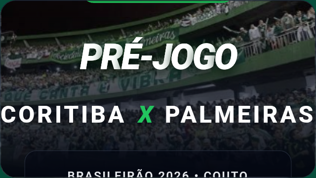Palmeiras e coritiba pré jogo Card pre jogo coritiba X palmeiras