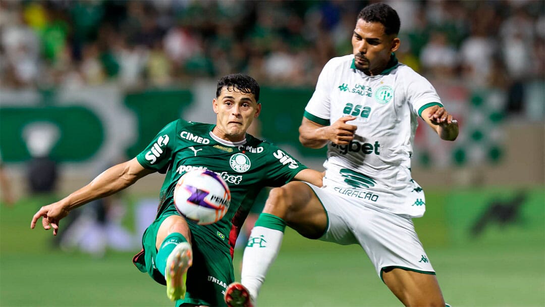 Palmeiras 1x1 Guarani - Empate com gosto de amasso no Paulistão 2026 Gráficos de posse de bola e estatísticas do empate entre Palmeiras 1 x 1 Guarani pelo Paulistão 2026, com Caíque França como destaque.